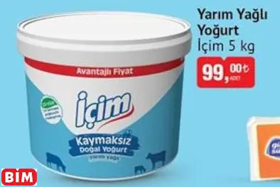 İÇİM  YARIM YAĞLI YOĞURT